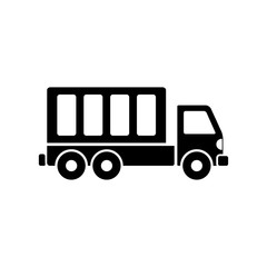 dump truck - transportation icon vector design template