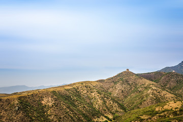 The site of the great wall of Ming Dynasty in qingbiankou village, Hebei Province, China.