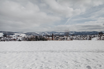 Winter im Schwarzwald - Blick auf St. Peter