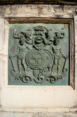 Detalle obelisco de Corfu