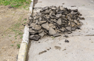 Repair of road