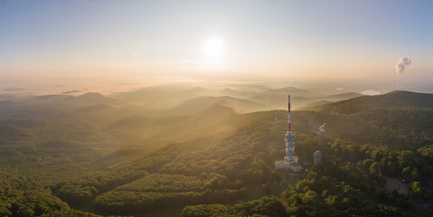 Obraz premium TV tower in Matra, hungary