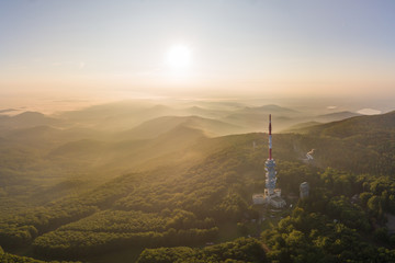 Obraz premium TV tower in Matra, hungary