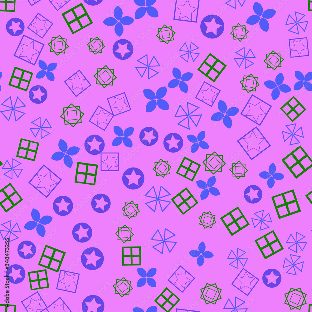 Poster vector seamless pattern background. modern stylish abstract texture. different geometric figures