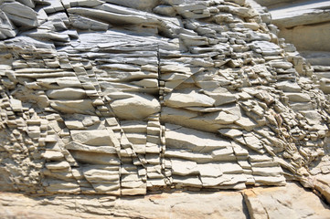texture of ancient stone on the black sea