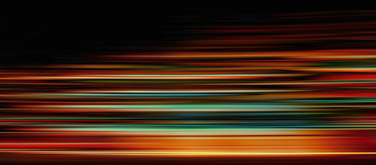 Abstract red light trails in the dark background