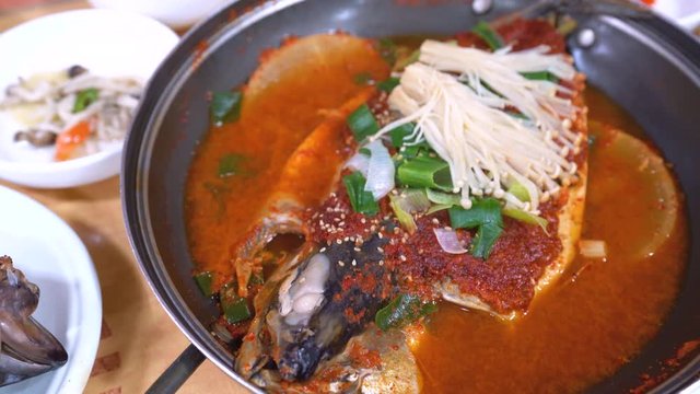 Korean Traditional food Andong gan godeungeo gui(salted mackerel), gan godeungeo jorim(braised mackerel)