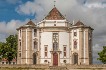 Fototapeta na wymiar View of the Stone Jesus Sanctuary, Obidos, Portugal