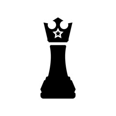 Chess piece king icon, Chess queen icon