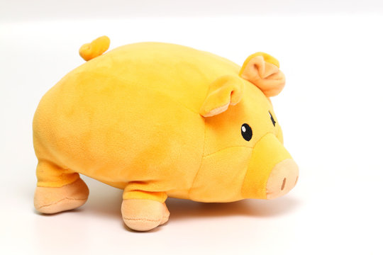 Yellow pig toy shop