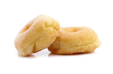 Sugar donut isolated on a white background
