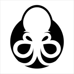 squid logo designs in circle. Squid logo designs vector
