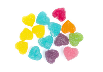 candies Jelly sweet isolated on white background