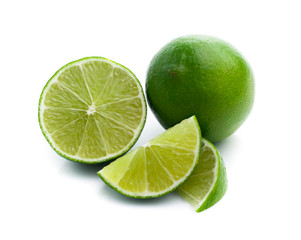 Lime isolated on white background