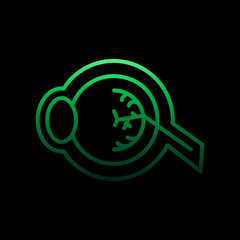 Eye, organ nolan icon. Simple thin line, outline vector of Human organ icons for ui and ux, website or mobile application