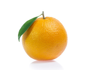 Orange fruit isolated on white background