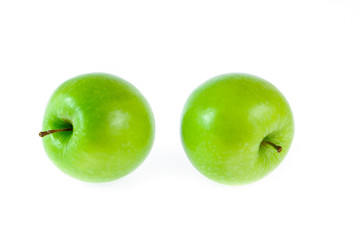 green apple isolated on white
