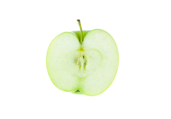 sliced green apple
