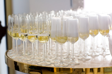 glasses of champagne