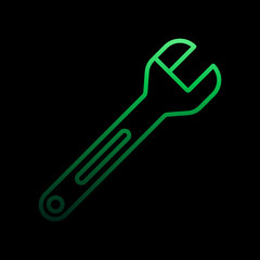 wrench nolan icon. Simple thin line, outline vector of motor sports icons for ui and ux, website or mobile application