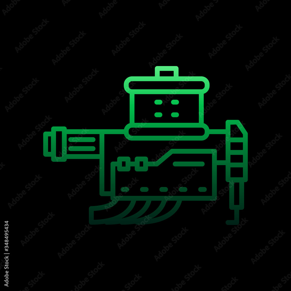 Poster engine nolan icon. simple thin line, outline vector of motor sports icons for ui and ux, website or 