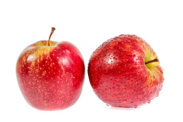 red apple isolated on white