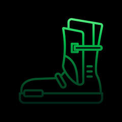 boots nolan icon. Simple thin line, outline vector of motor sports icons for ui and ux, website or mobile application