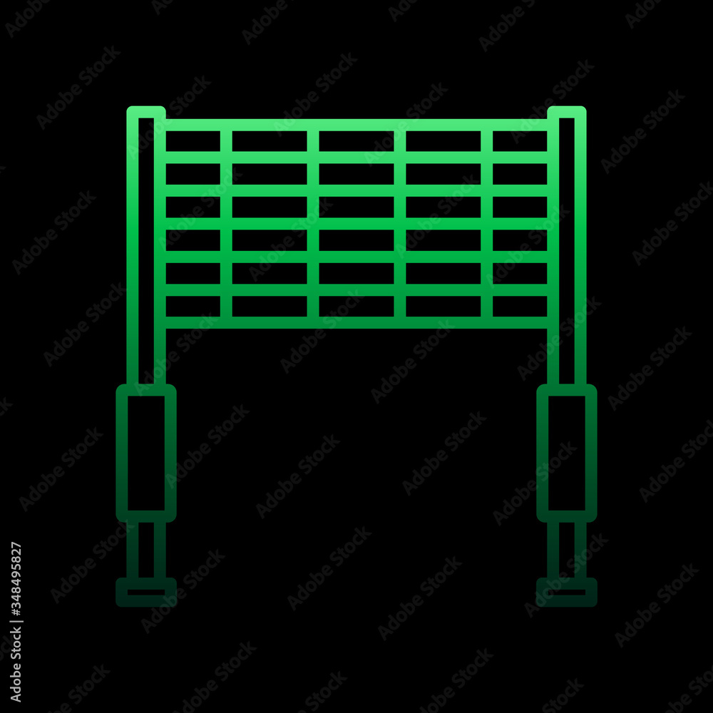 Poster finish nolan icon. simple thin line, outline vector of motor sports icons for ui and ux, website or 