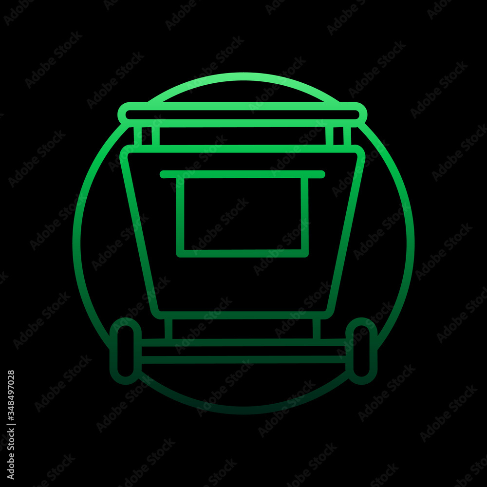 Poster shopping cart nolan icon. simple thin line, outline vector of online shopping icons for ui and ux, w