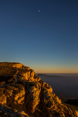 Winter sunset in Serra Del Montsec, Lleida, Spain