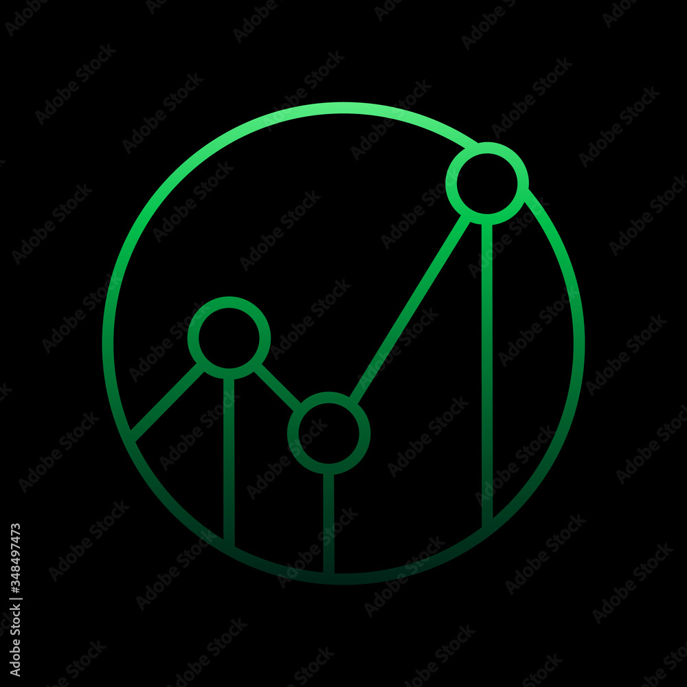 Aufkleber statistics nolan icon. simple thin line, outline vector of online shopping icons for ui and ux, webs