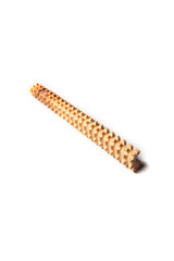Roller with spikes massage wooden. Massager for the body.
