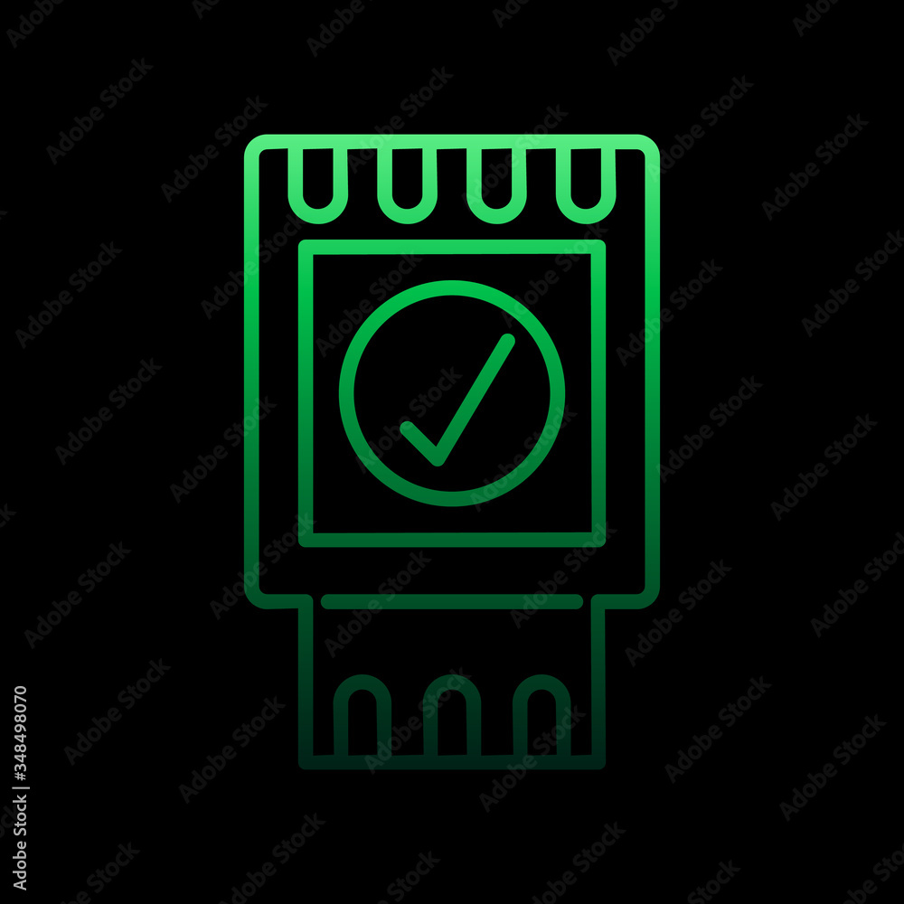 Aufkleber receive payment nolan icon. simple thin line, outline vector of online shopping icons for ui and ux,