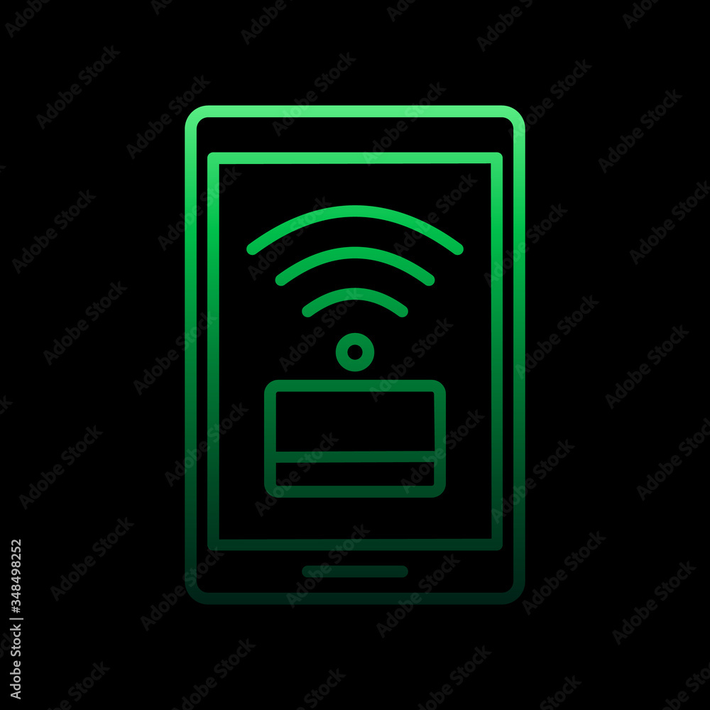 Poster noncontact nolan icon. simple thin line, outline vector of online shopping icons for ui and ux, webs