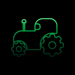 toy tractor line nolan icon. Simple thin line, outline vector of toys icons for ui and ux, website or mobile application