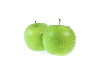 green apple isolated on white