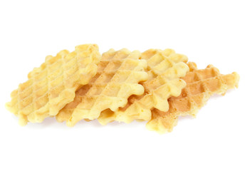 waffle isolated on white background