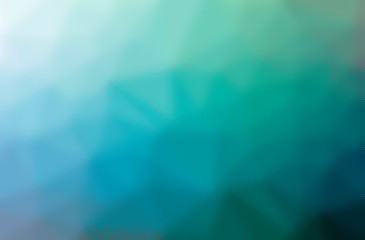 Fototapeta premium Abstract illustration of blue and green through the tiny glass background