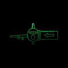 sleeve at the airport nolan icon. Simple thin line, outline vector of Airport icons for ui and ux, website or mobile application