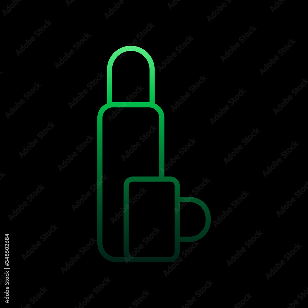 Poster thermos line nolan icon. simple thin line, outline vector of camping icons for ui and ux, website or