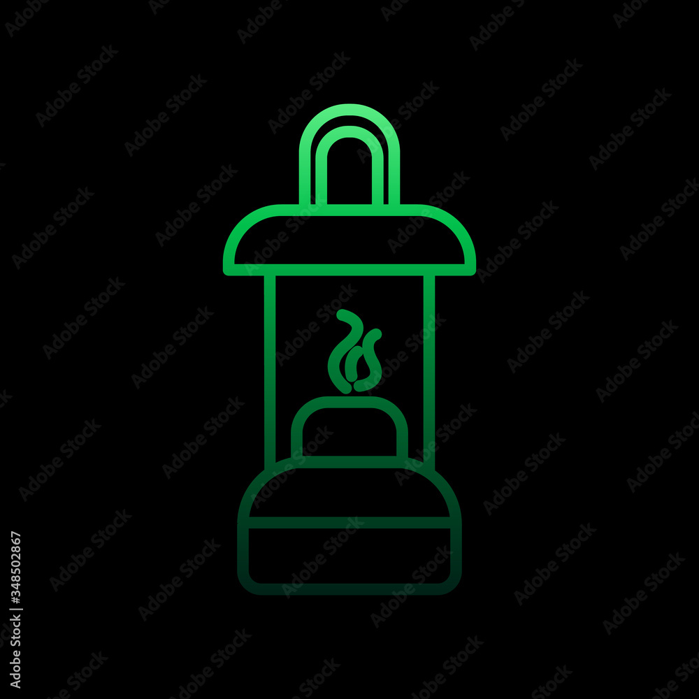 Aufkleber wick lamp line nolan icon. simple thin line, outline vector of camping icons for ui and ux, website 