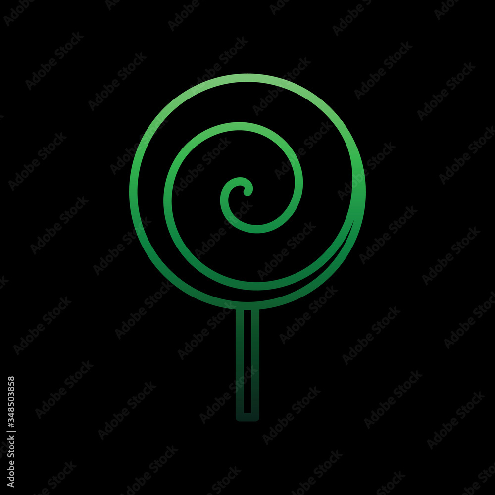 Poster candy nolan icon. simple thin line, outline vector of carnival and amusement icons for ui and ux, we