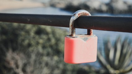 padlock on the fence