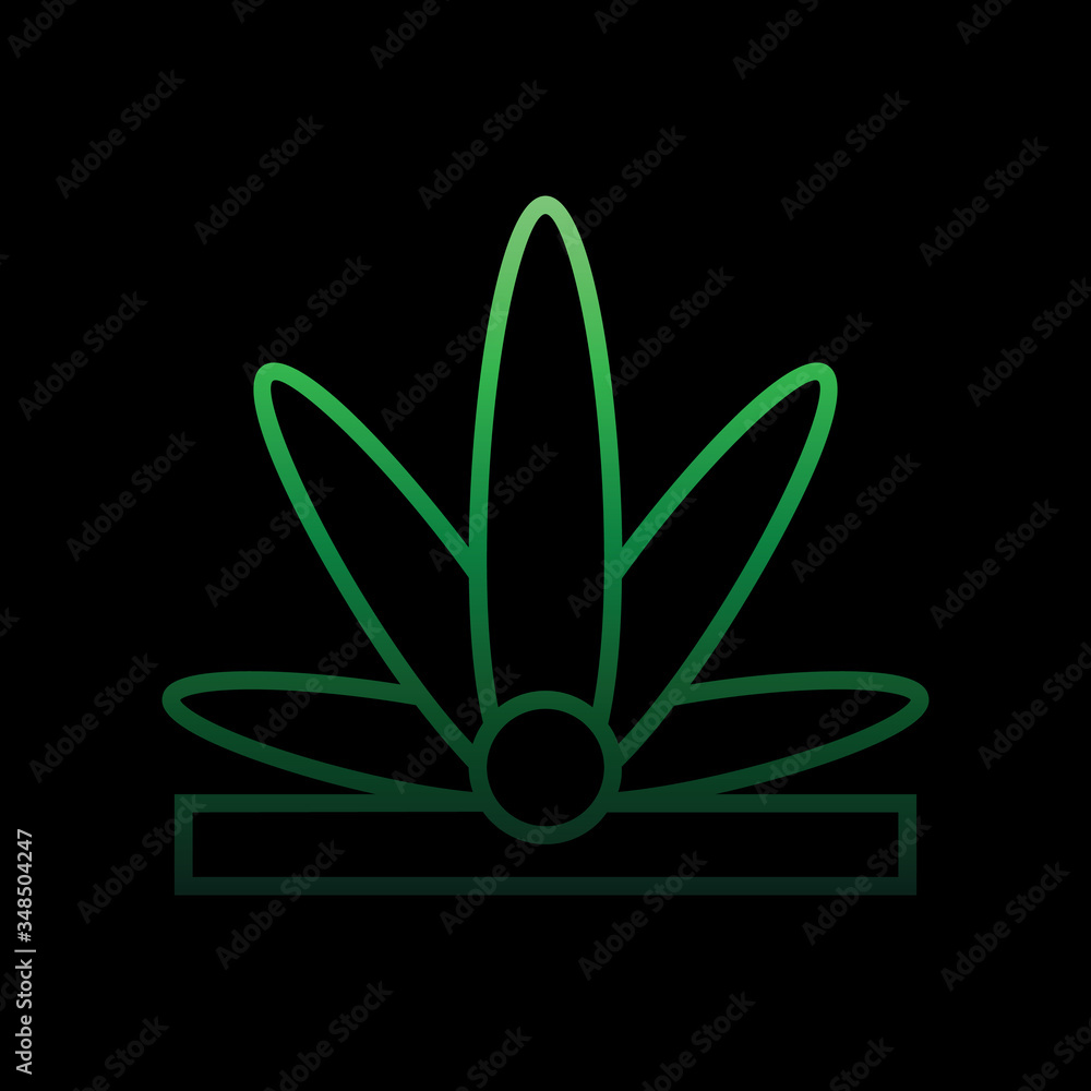 Poster crown nolan icon. simple thin line, outline vector of carnival and amusement icons for ui and ux, we