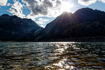 sunrise over the mountains