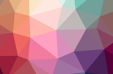Illustration of abstract Red horizontal low poly background. Beautiful polygon design pattern.
