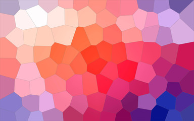 Fototapeta na wymiar Illustration of blue, purple, red and yellow colorful Big Hexagon background.