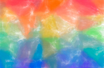 Abstract illustration of blue and orange Watercolor with low coverage background