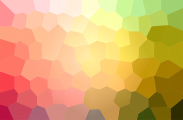 Fototapeta na wymiar Abstract illustration of orange, pink, red, yellow Big Hexagon background