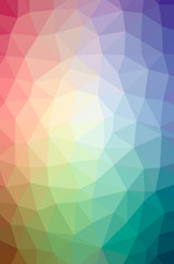 Illustration of abstract Blue And Red vertical low poly background. Beautiful polygon design pattern.